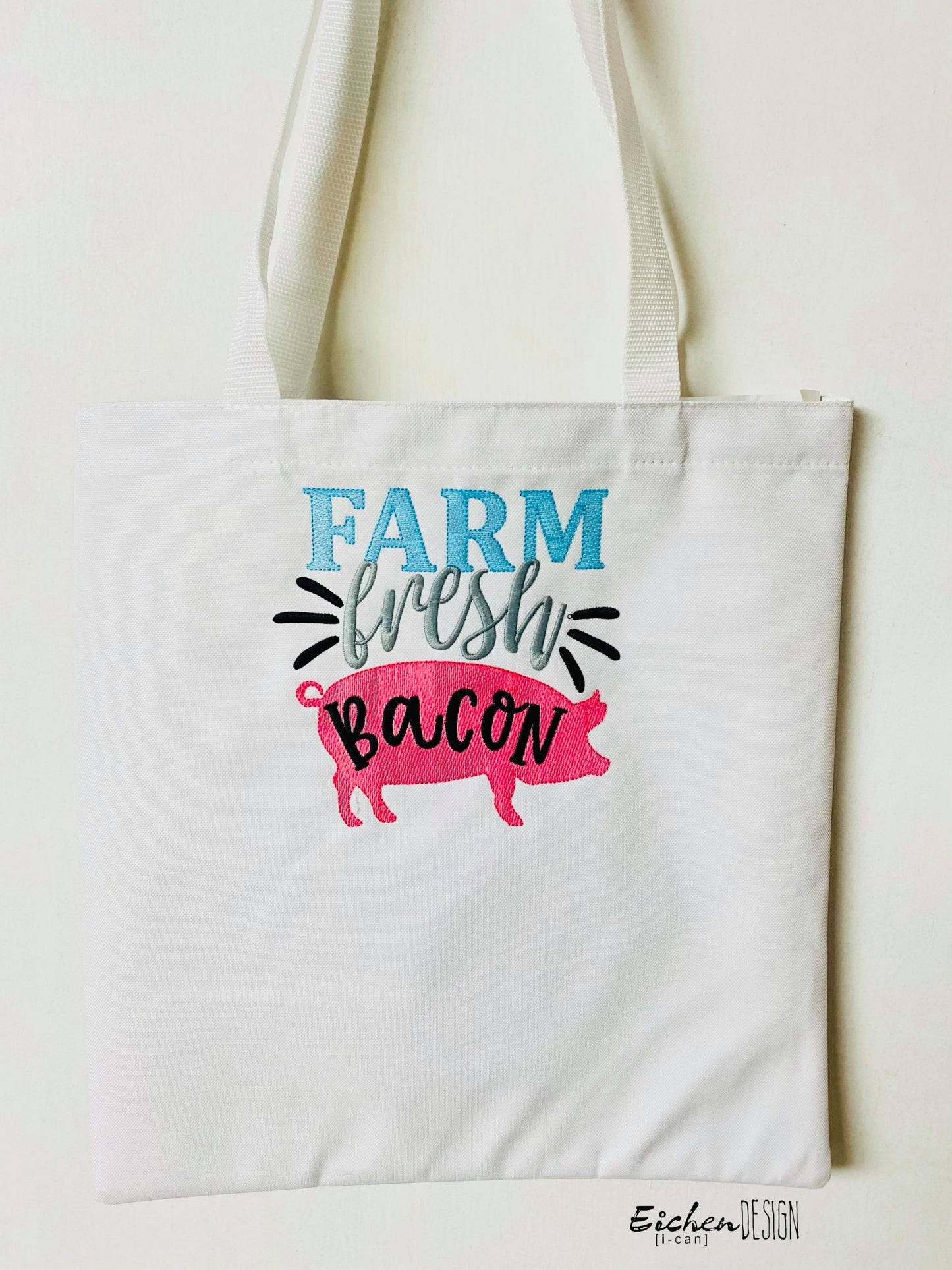 Farm Fresh Bacon - 2 sizes- Digital Embroidery Design