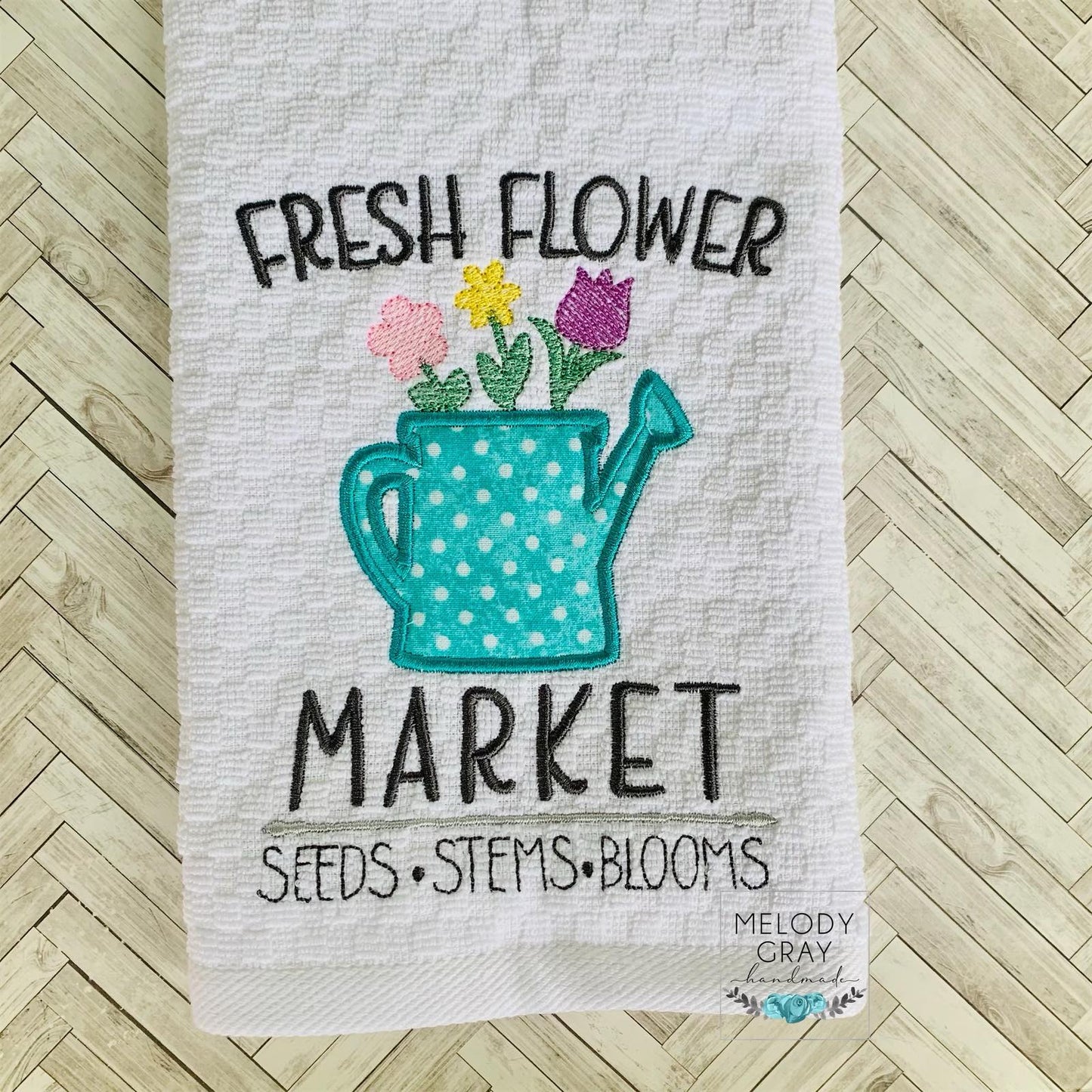 Fresh Flower Market - 3 sizes- Digital Embroidery Design