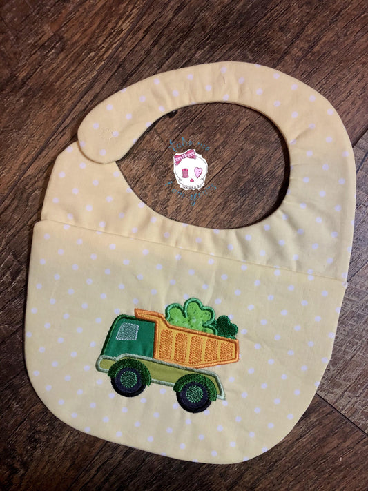 Shamrock Dump Truck Applique - 3 sizes- Digital Embroidery Design