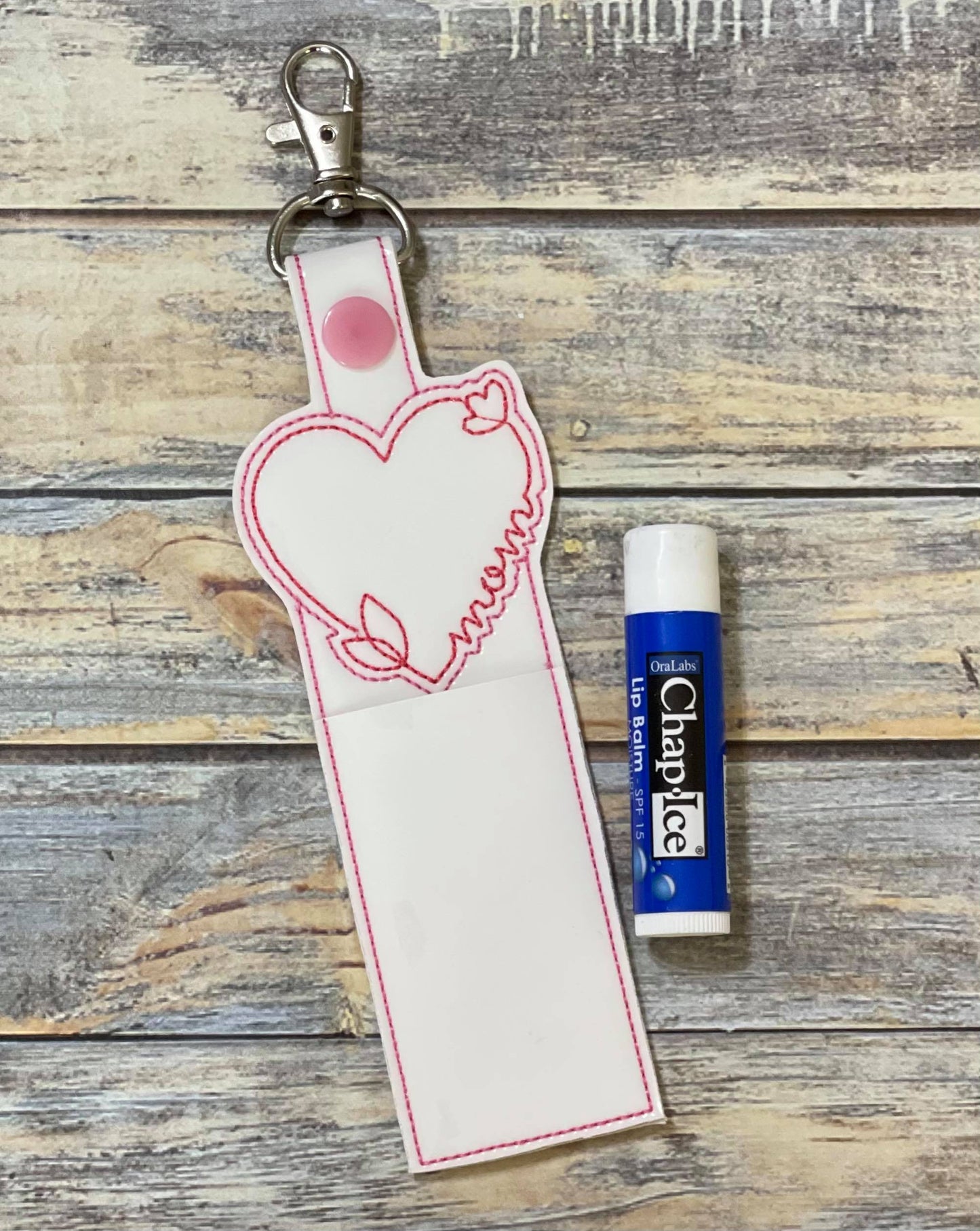 Mom Lip Balm Holders 5x7 - DIGITAL Embroidery DESIGN