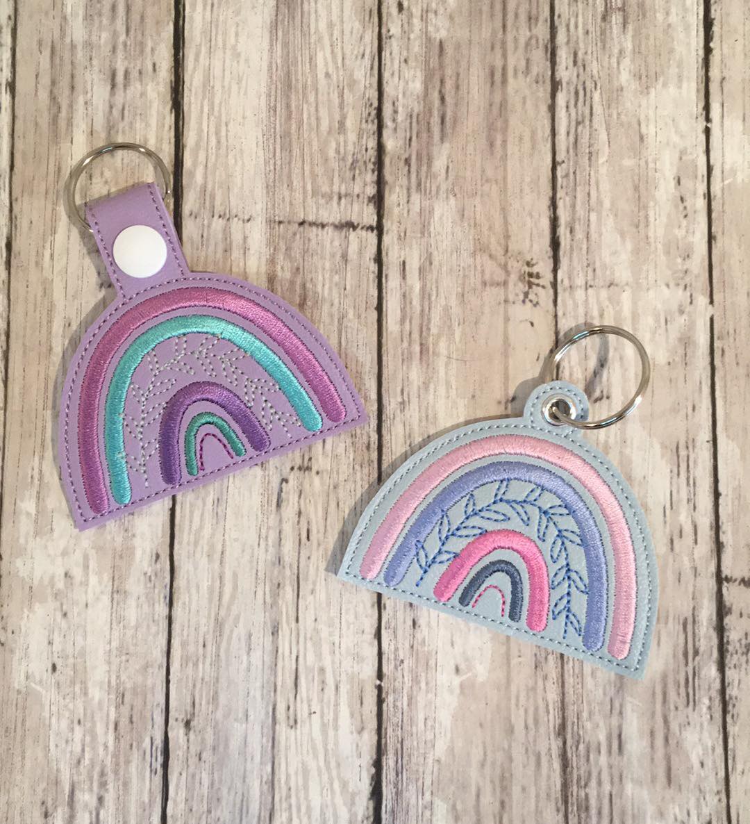 Boho Rainbow Fobs - DIGITAL Embroidery DESIGN