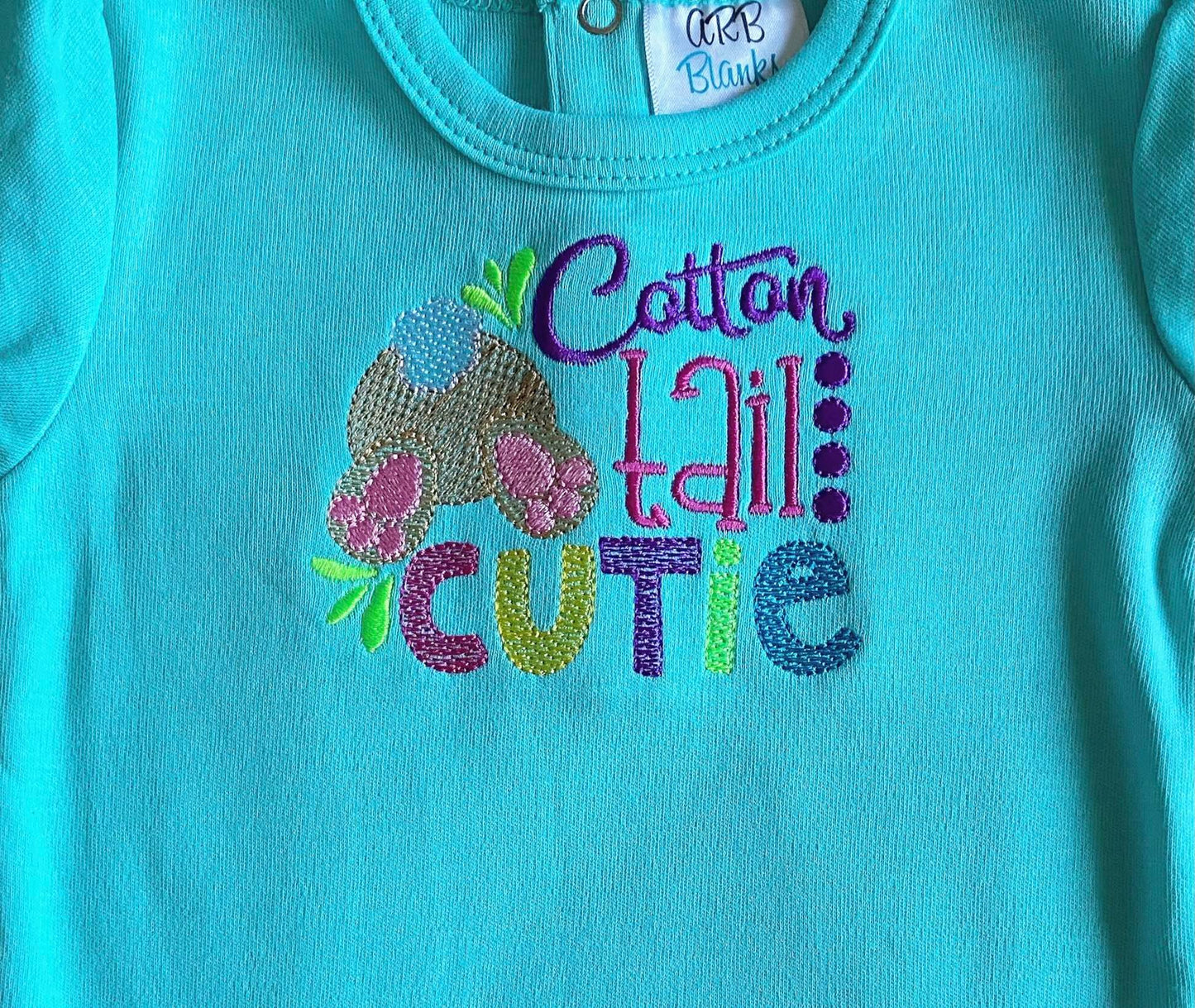 Cotton Tail Cutie - 2 sizes- Digital Embroidery Design