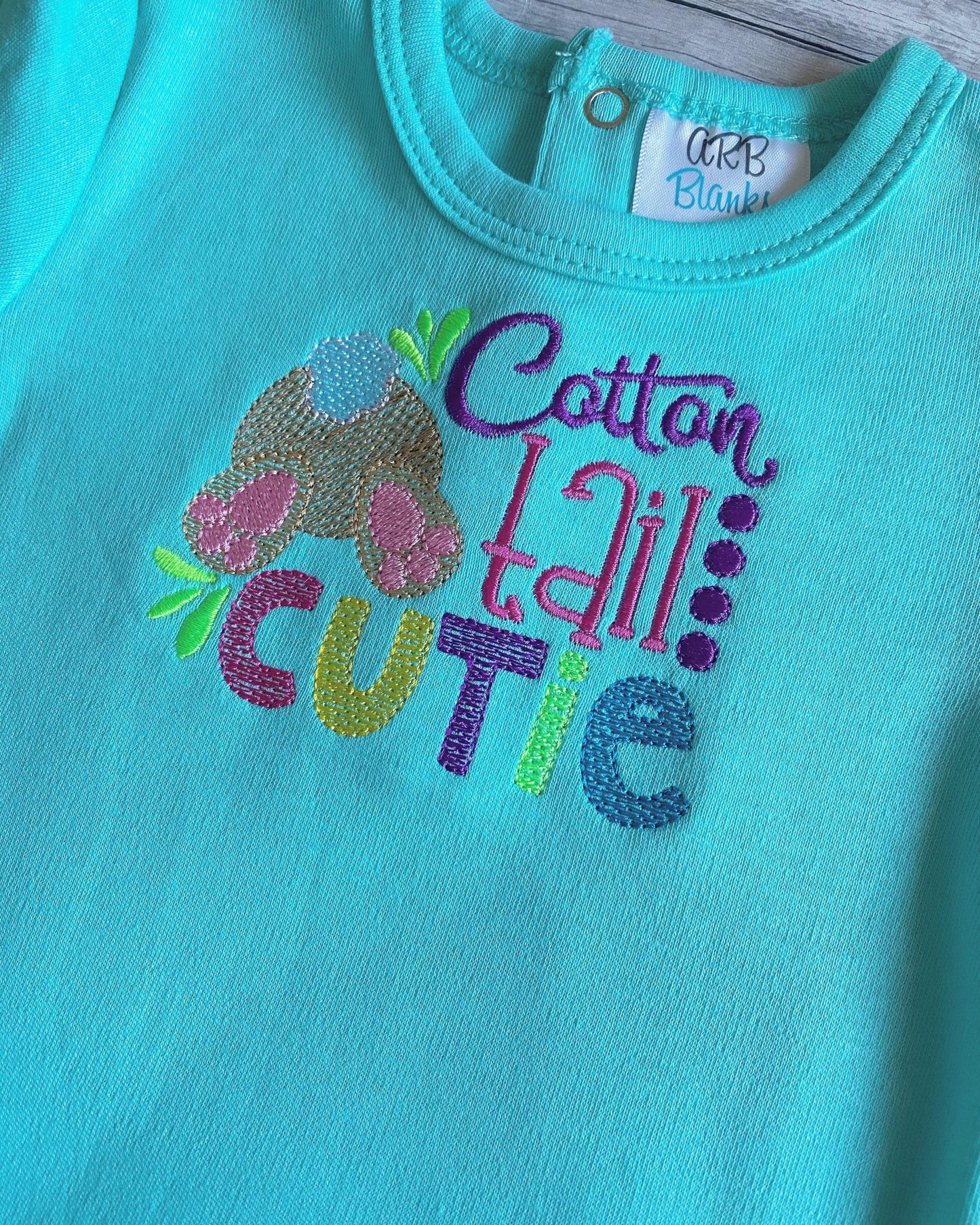 Cotton Tail Cutie - 2 sizes- Digital Embroidery Design