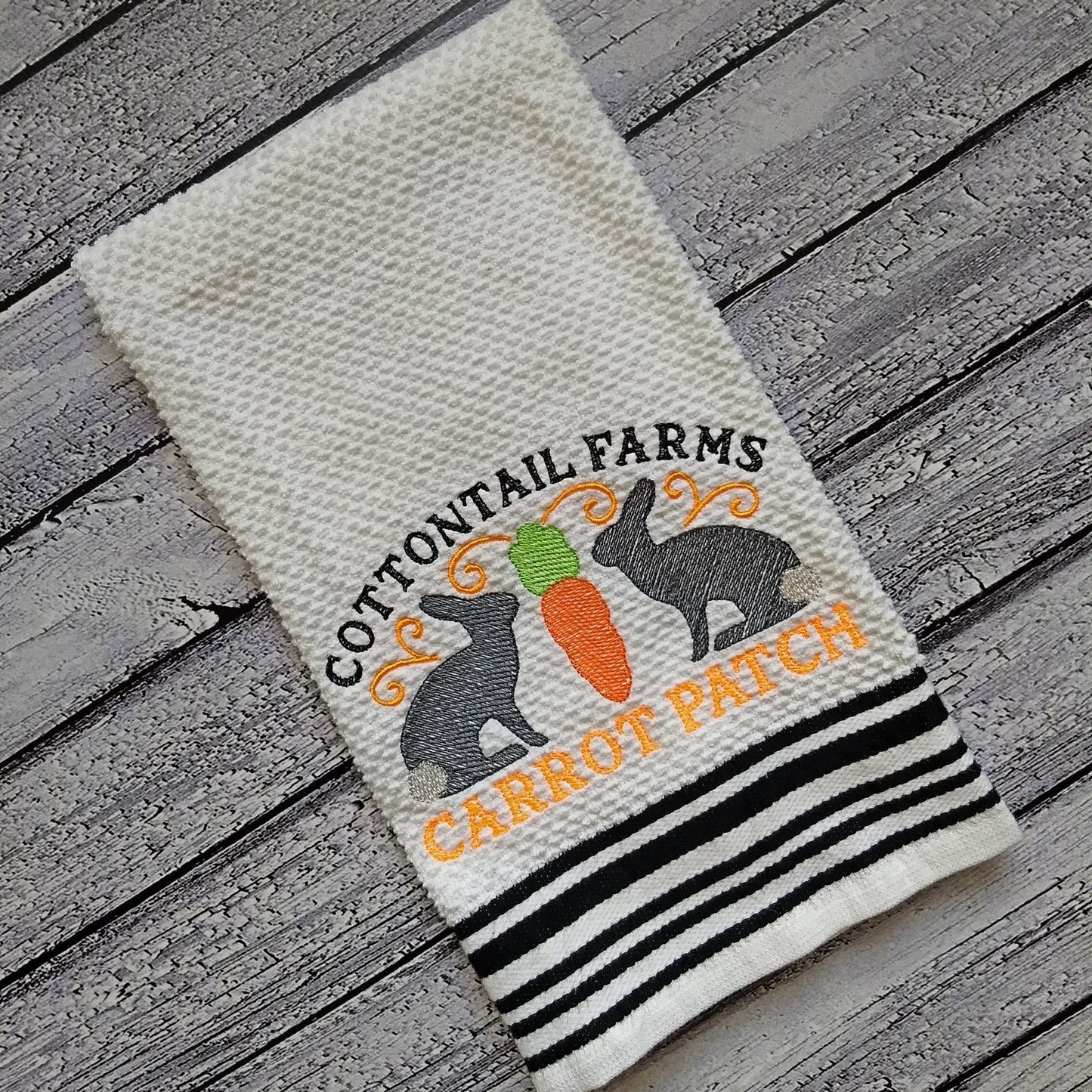 Cottontail Farms Carrot Patch - 3 sizes- Digital Embroidery Design