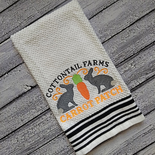 Cottontail Farms Carrot Patch - 3 sizes- Digital Embroidery Design