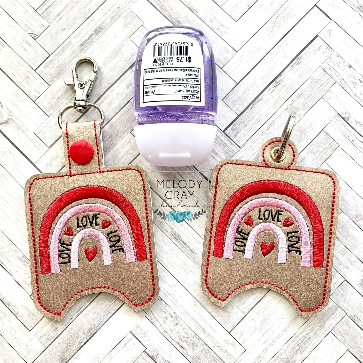 Boho Rainbow Love Sanitizer Holders - DIGITAL Embroidery DESIGN