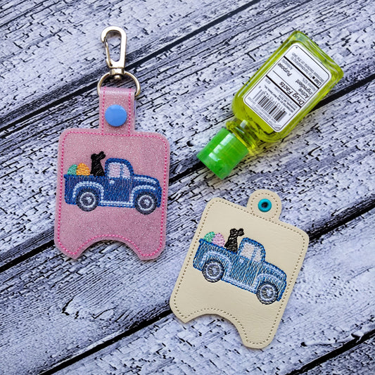 Sketch Easter Truck Sanitizer Holders - DIGITAL Embroidery DESIGN