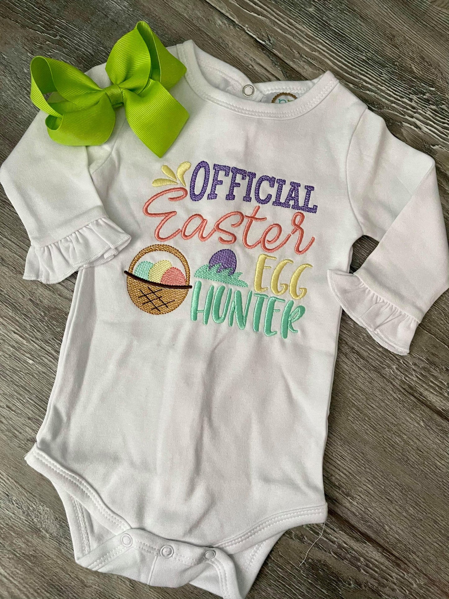 Official Easter Egg Hunter - 2 sizes- Digital Embroidery Design