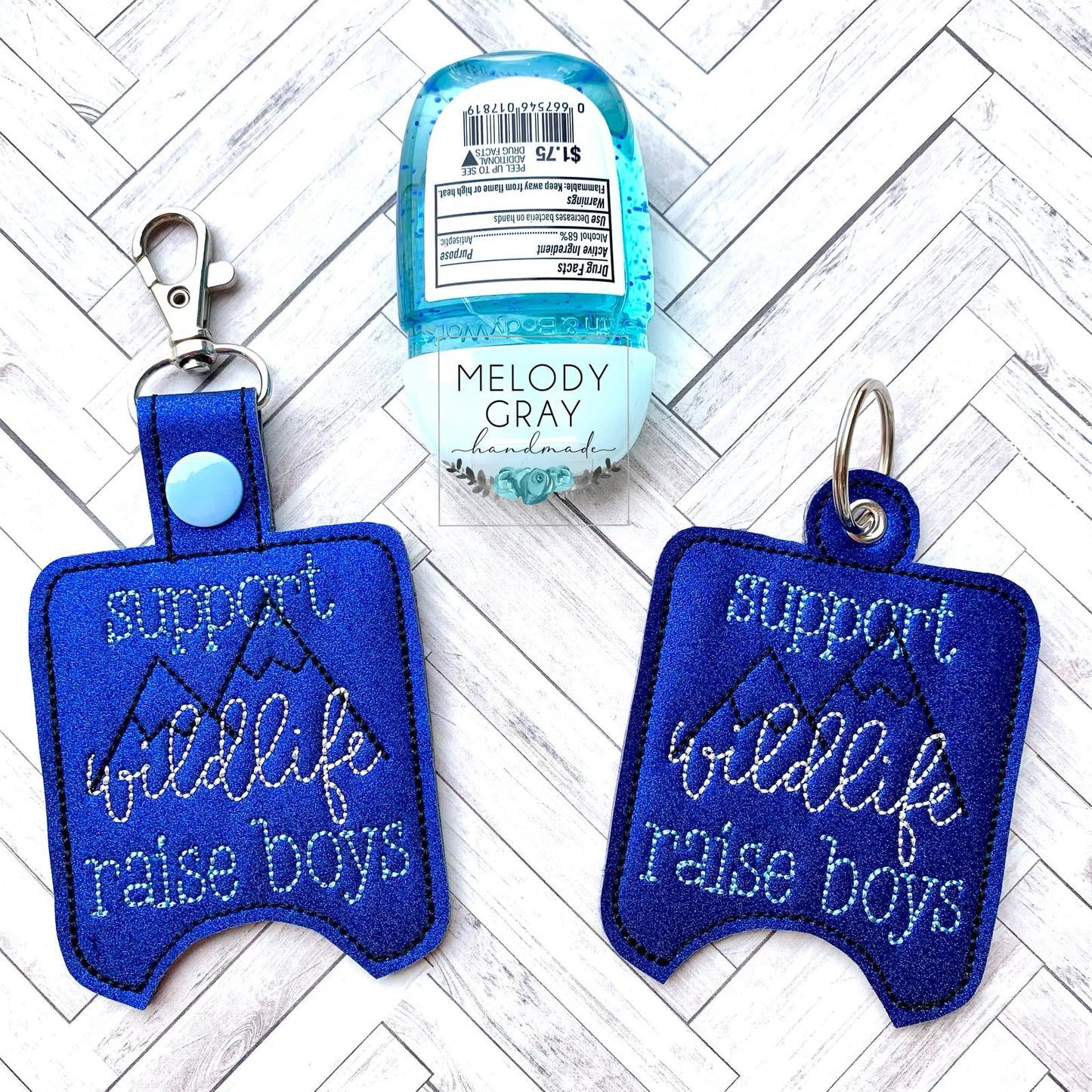 Support Wildlife Raise Boys Sanitizer Holders - DIGITAL Embroidery DESIGN