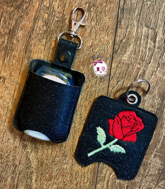 Rose Sanitizer Holders - DIGITAL Embroidery DESIGN