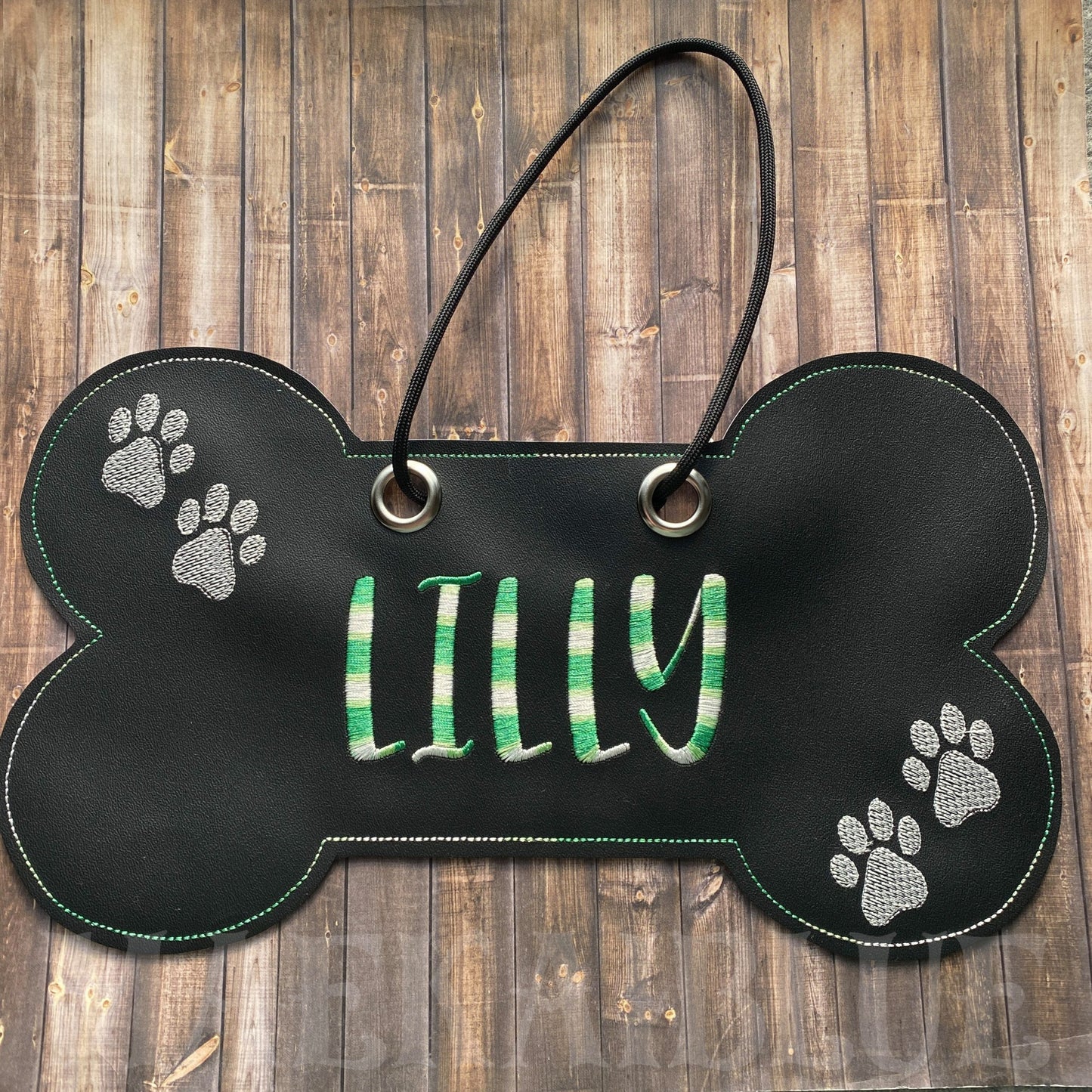 Dog Door Hanger - 4 sizes - Digital Embroidery Design