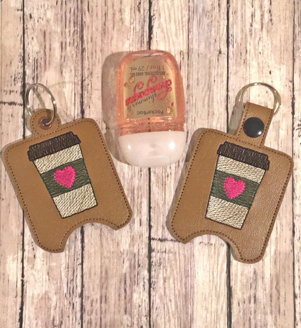 Coffee Sanitizer Holders - DIGITAL Embroidery DESIGN