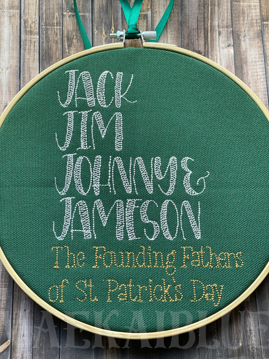 Founding Fathers - 3 sizes- Digital Embroidery Design