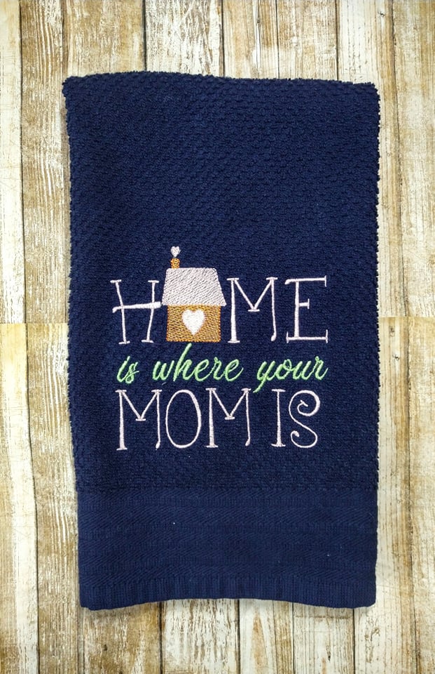 Home is Where your Mom is- 2 sizes- Digital Embroidery Design
