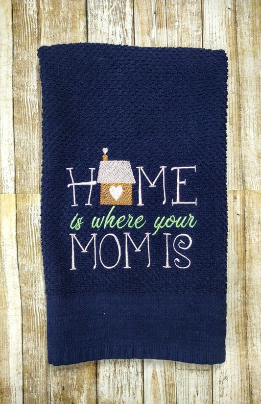 Home is Where your Mom is- 2 sizes- Digital Embroidery Design