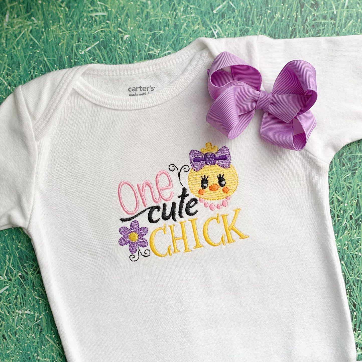 One Cute Chick - 2 sizes- Digital Embroidery Design