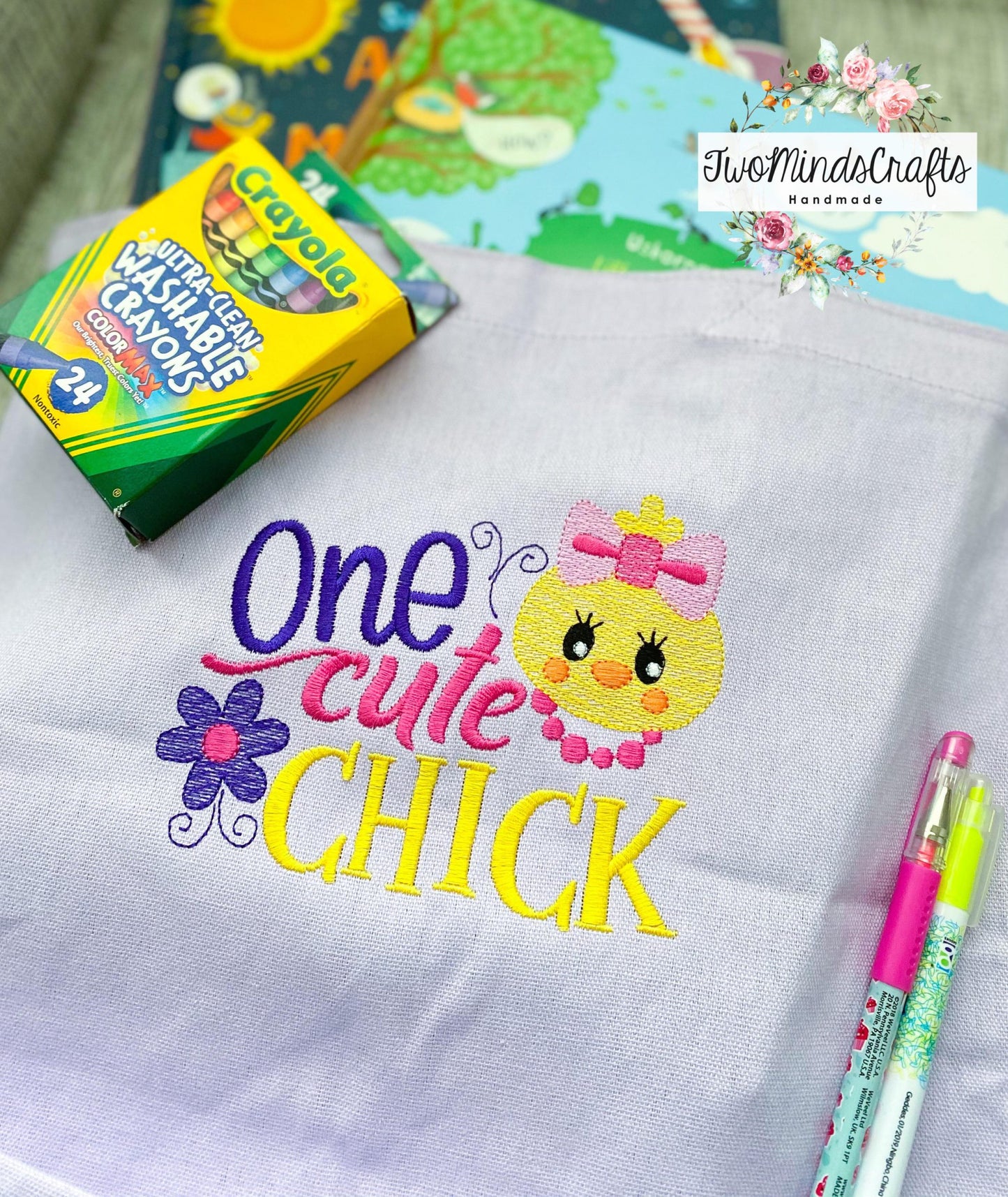 One Cute Chick - 2 sizes- Digital Embroidery Design