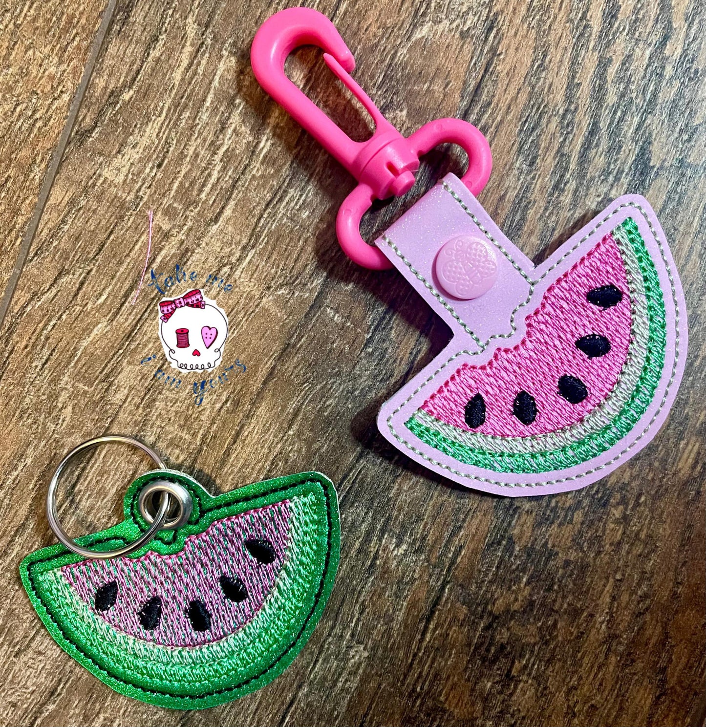 Watermelon Fobs - DIGITAL Embroidery DESIGN