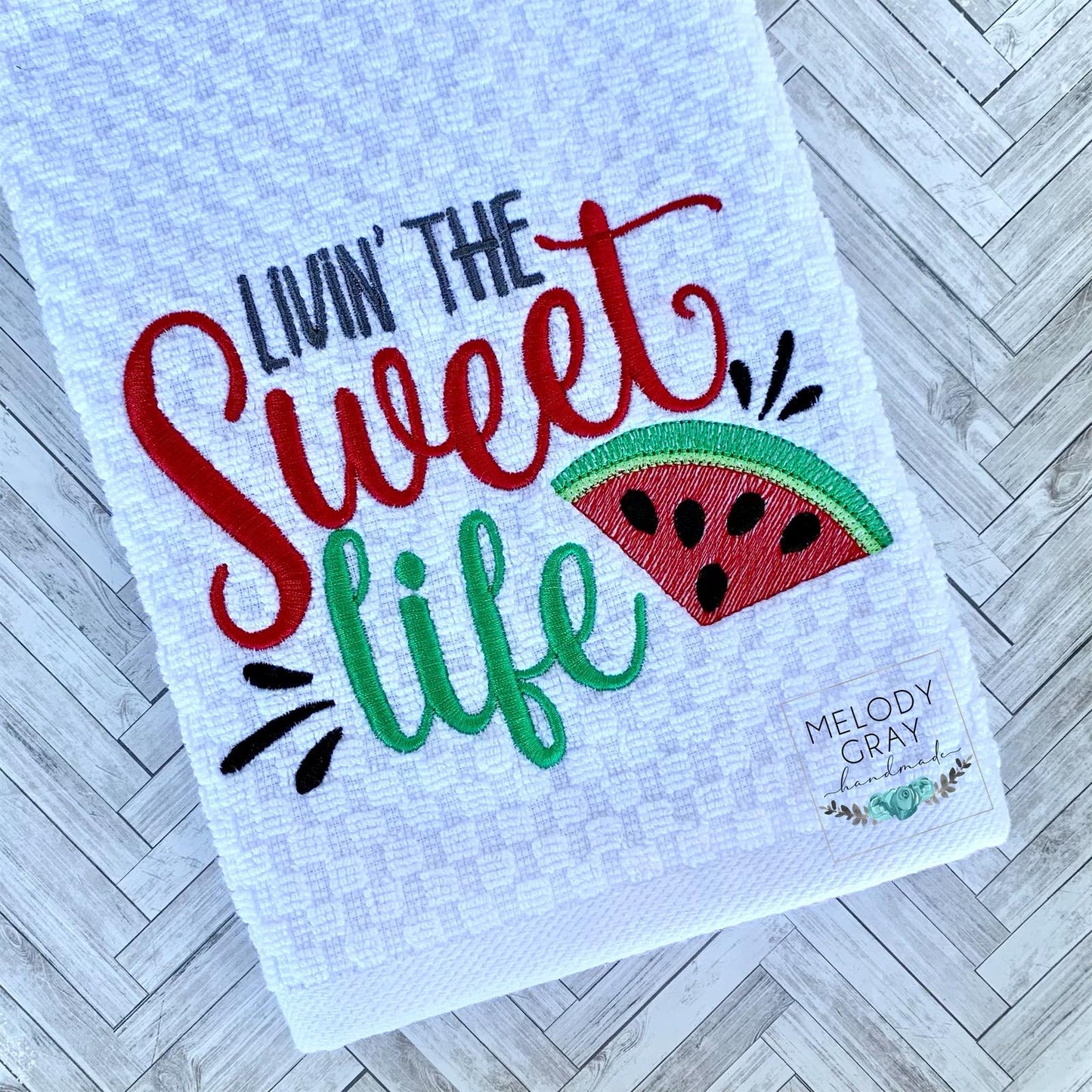 Livin' The Sweet Life - 3 sizes- Digital Embroidery Design