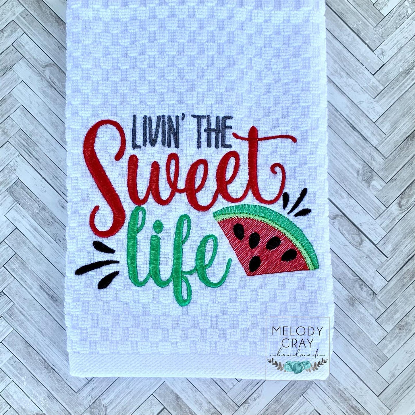 Livin' The Sweet Life - 3 sizes- Digital Embroidery Design