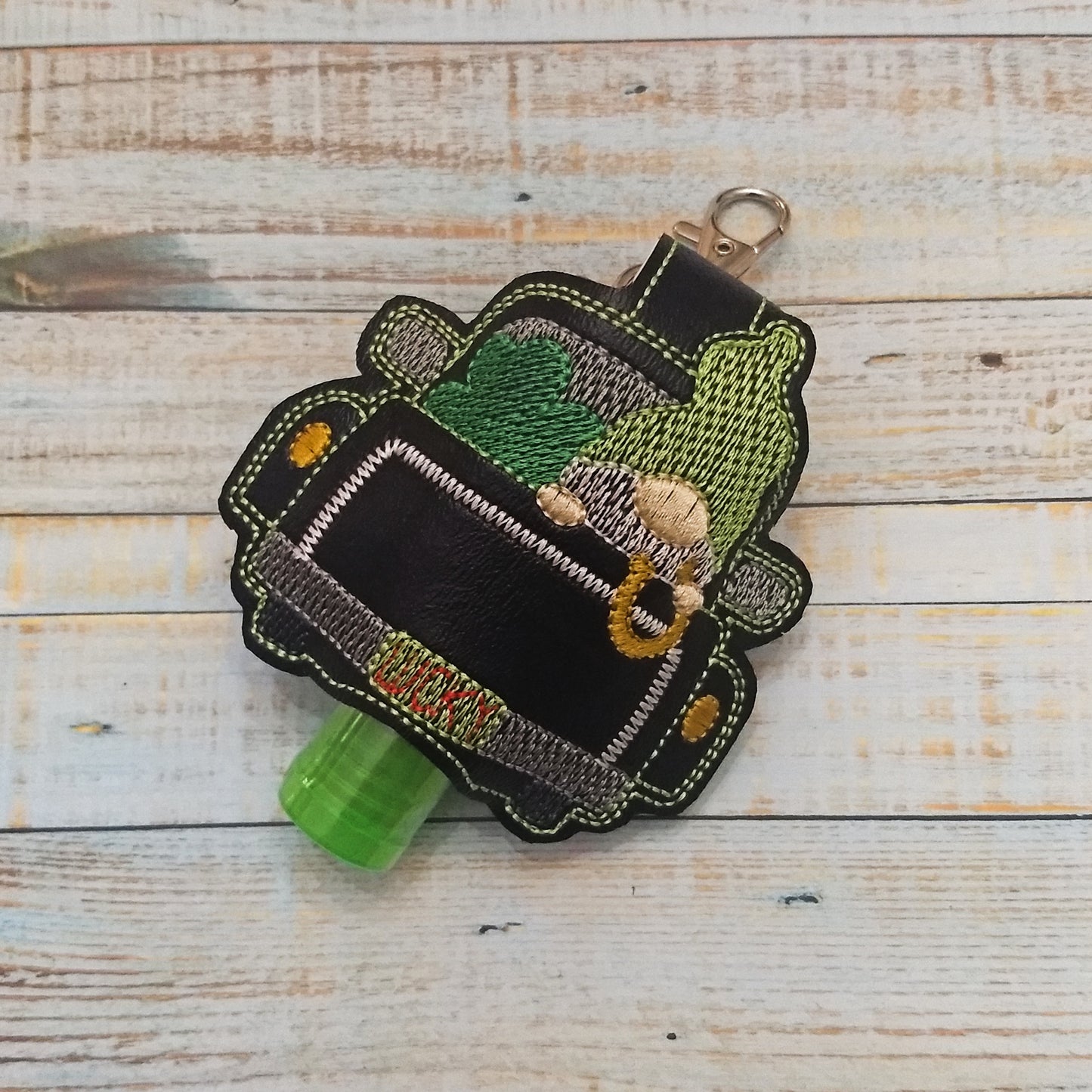 Gnome Truck Lucky Sanitizer Holder - DIGITAL Embroidery DESIGN