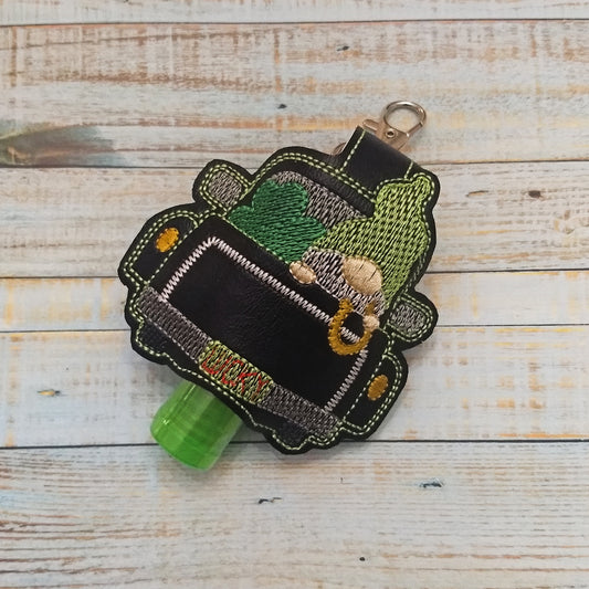 Gnome Truck Lucky Sanitizer Holder - DIGITAL Embroidery DESIGN