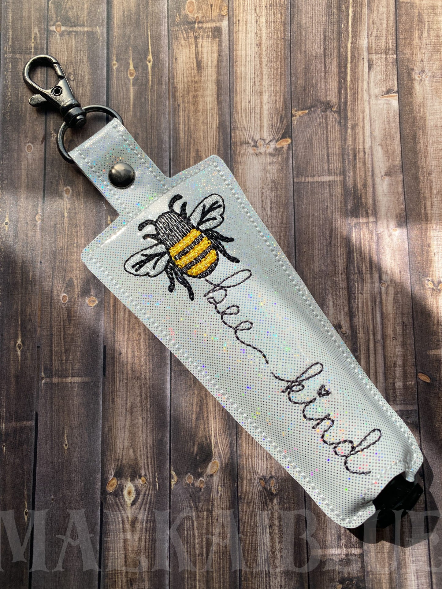 Bee Kind Hand Cream Holder 5x7 - DIGITAL Embroidery DESIGN