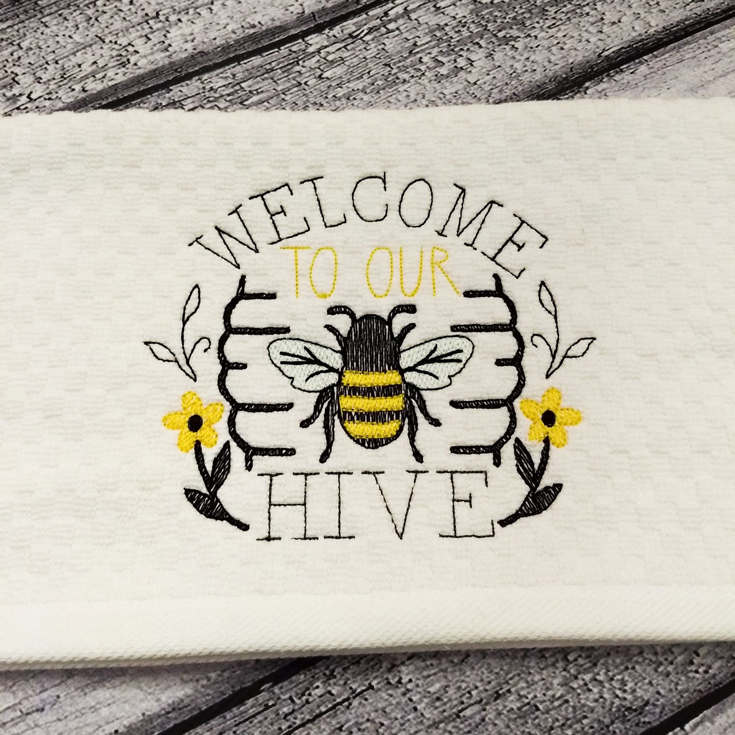 Welcome to our Hive - 4 sizes- Digital Embroidery Design