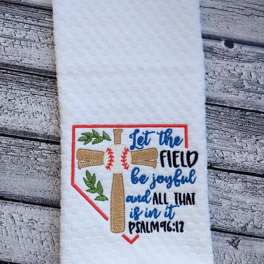 Let the field be joyful- 2 sizes- Digital Embroidery Design