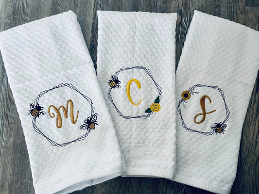 Bee Frame Set - 4 sizes- Digital Embroidery Design