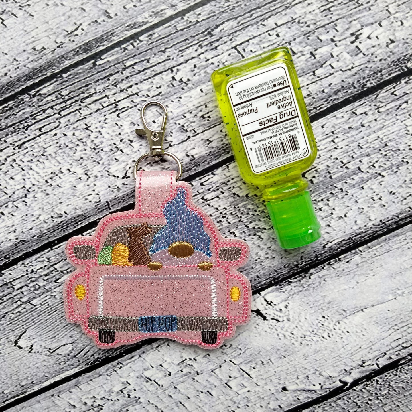 Gnome Truck Easter Sanitizer Holder - DIGITAL Embroidery DESIGN