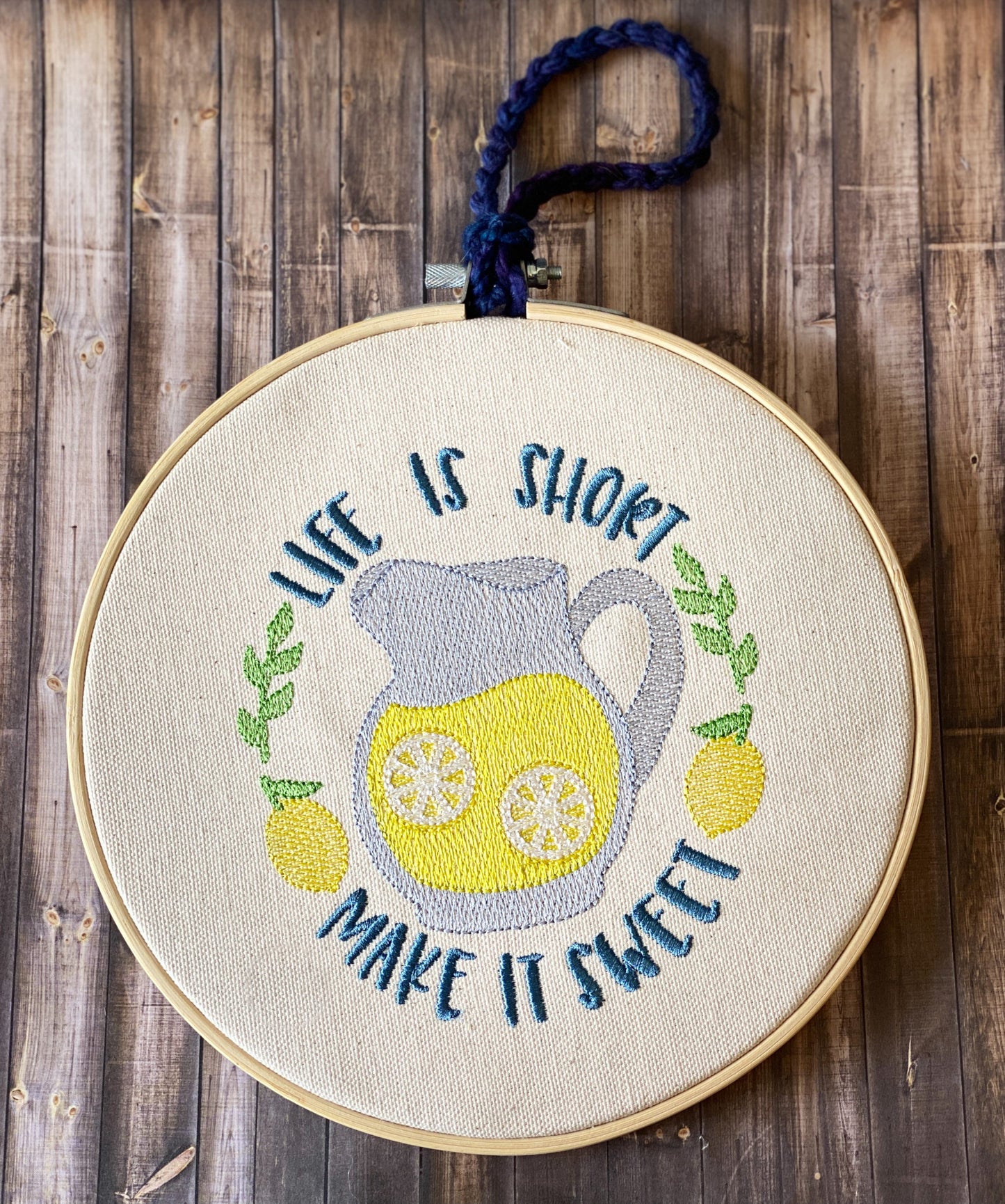 Life is Short - 3 sizes- Digital Embroidery Design