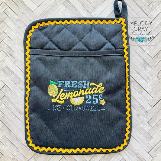 Fresh Lemonade - 3 sizes- Digital Embroidery Design