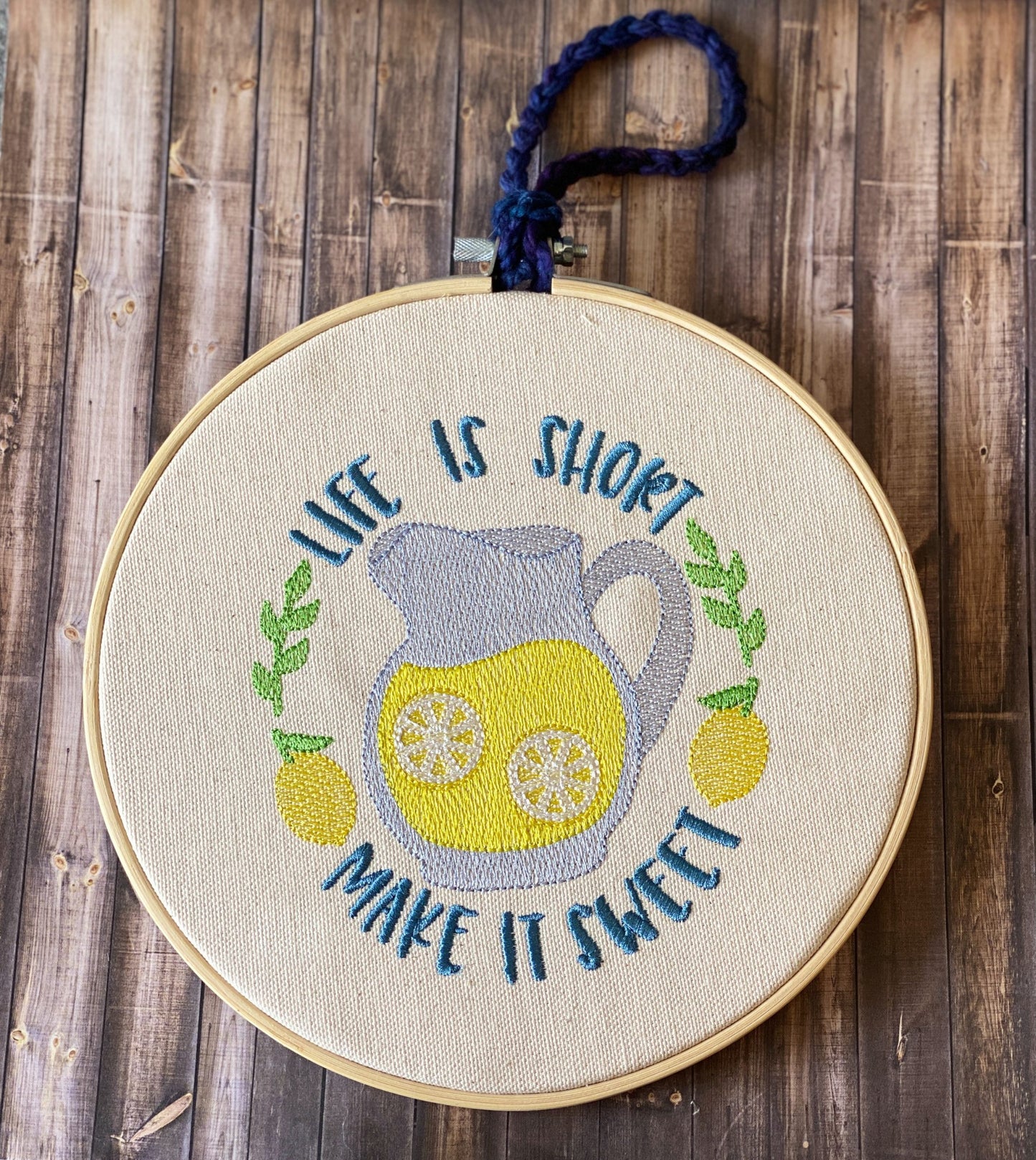 Life is Short - 3 sizes- Digital Embroidery Design