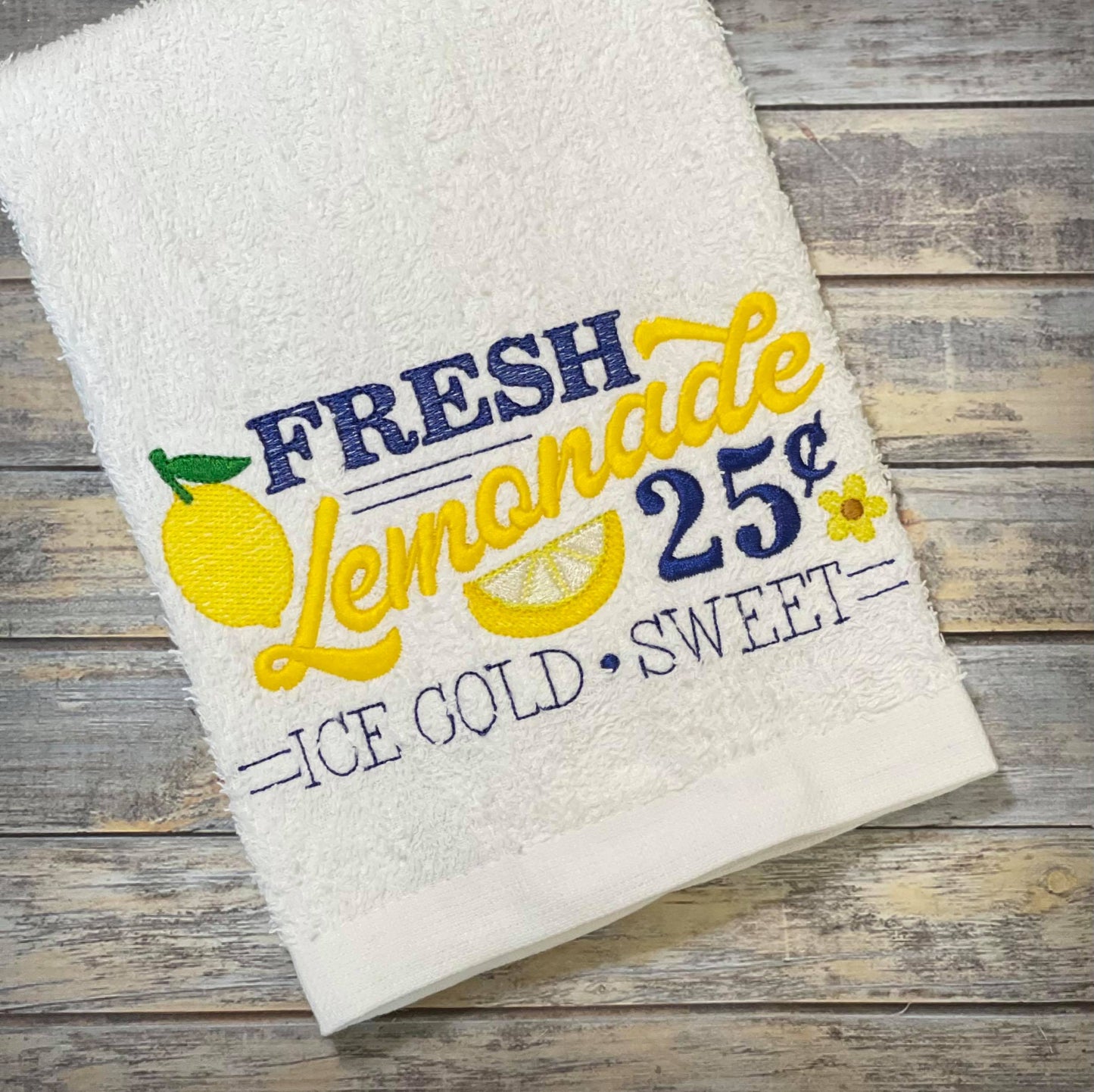 Fresh Lemonade - 3 sizes- Digital Embroidery Design
