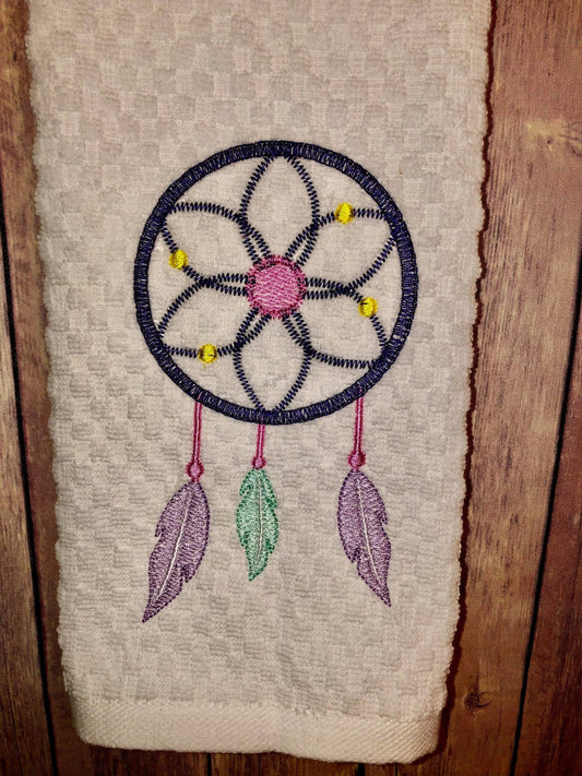 Boho Dream Catcher Sketch - 4 sizes- Digital Embroidery Design