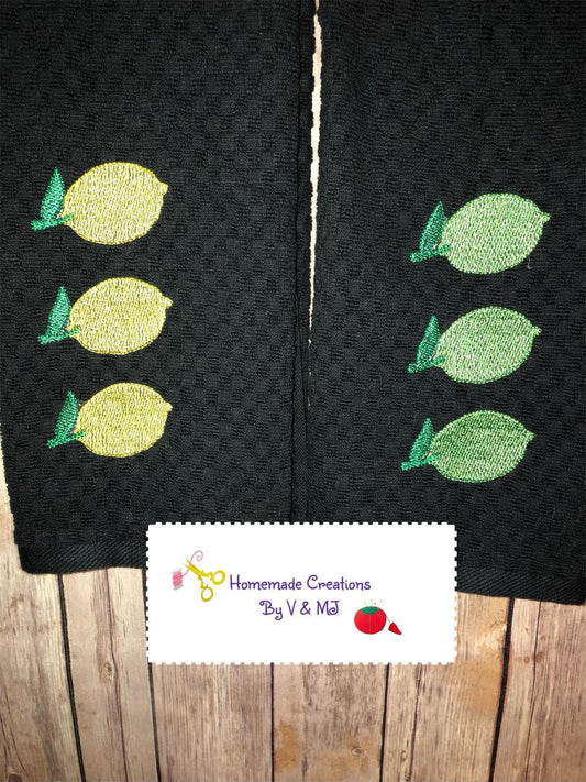 Lemon Sketch Trio - 3 sizes- Digital Embroidery Design