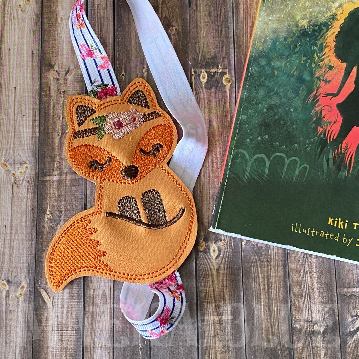 Boho Fox Book Band - Embroidery Design, Digital File