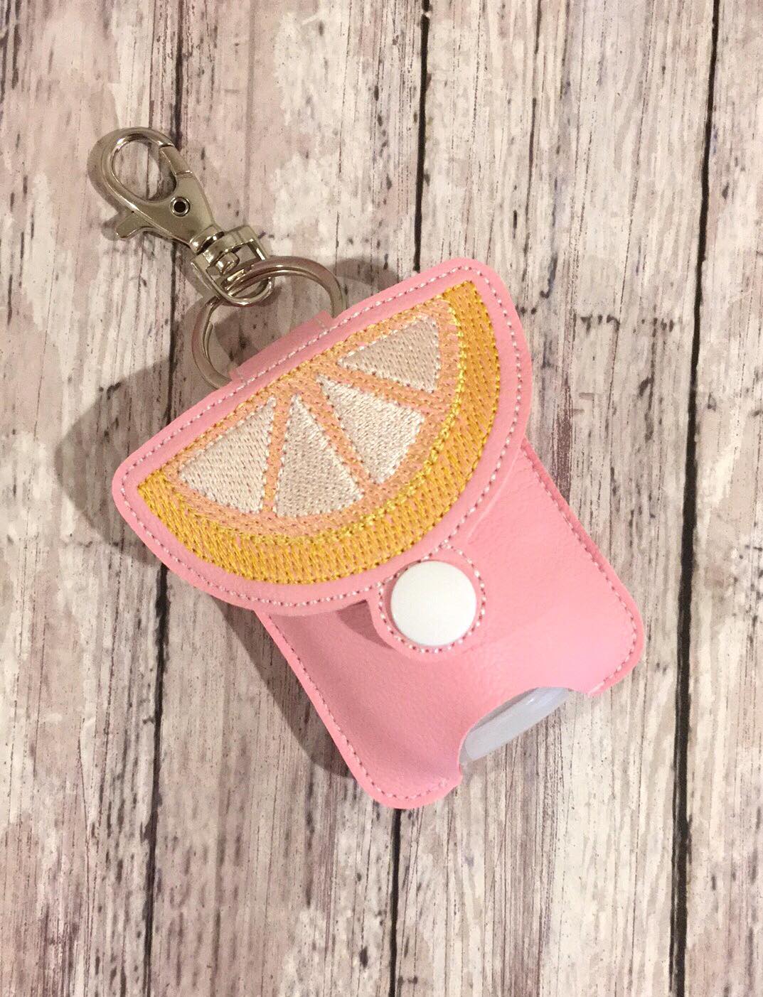 Lemon Sketch Fold Over Sanitizer Holder 5x7- DIGITAL Embroidery DESIGN