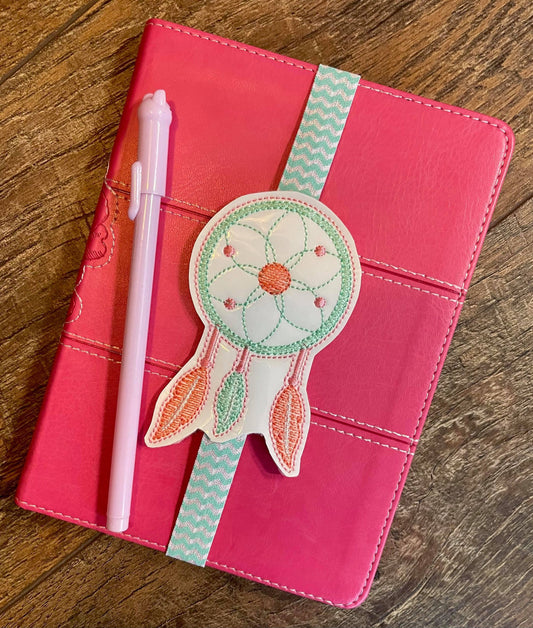 Boho Dream Catcher Book Band - Embroidery Design, Digital File