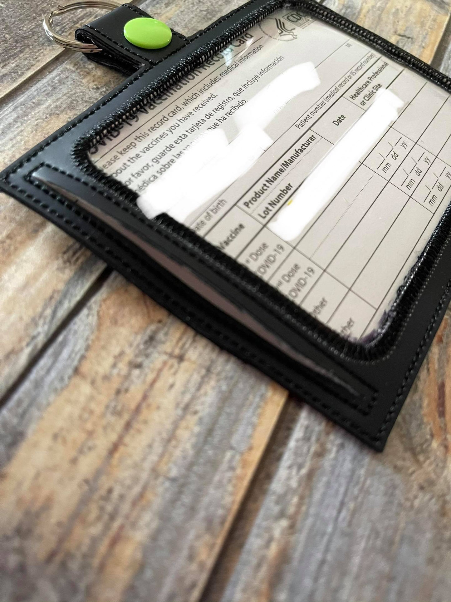 Vaccination Card Holder Snaptab 5x7