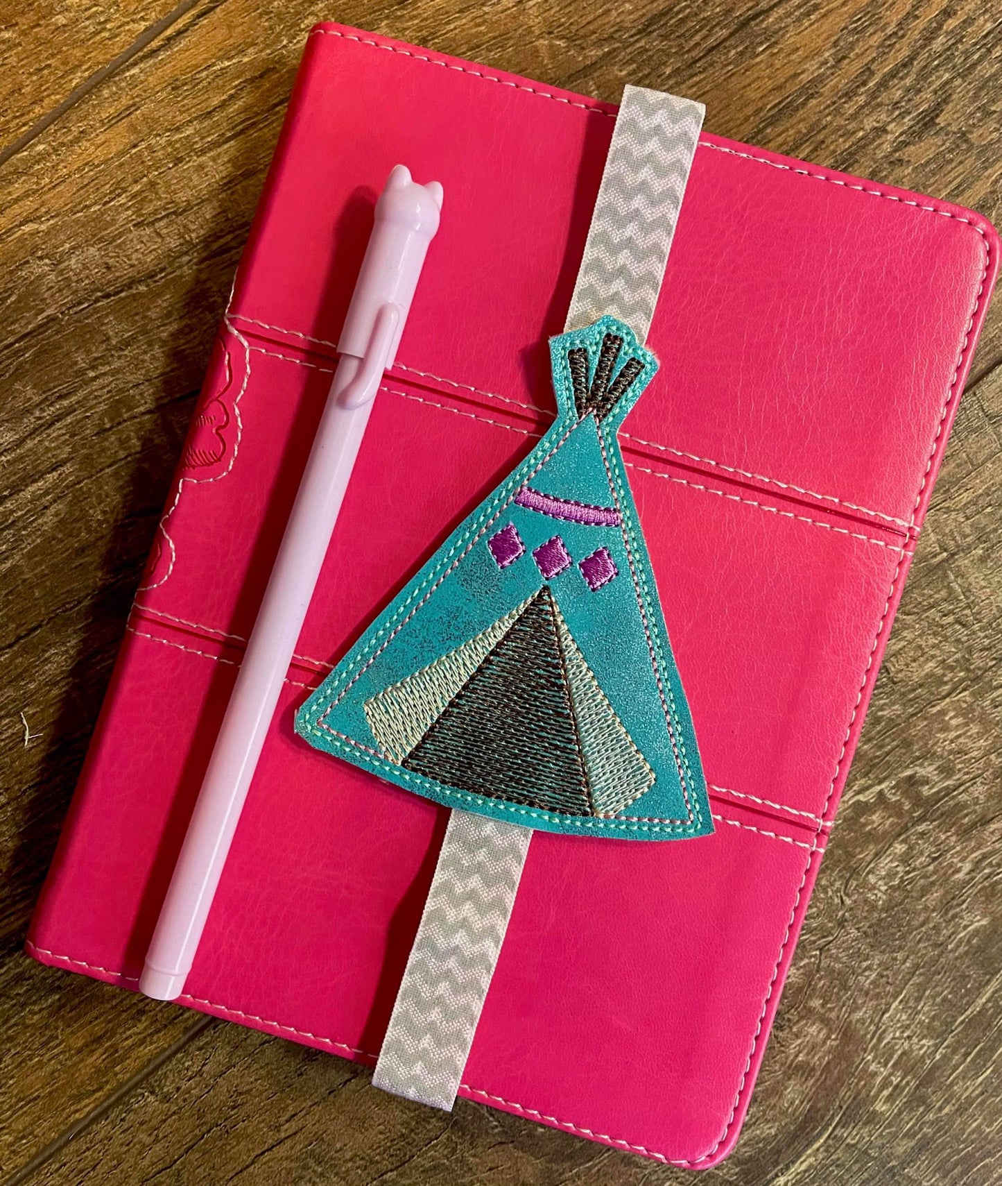 Boho TeePee Book Band - Embroidery Design, Digital File
