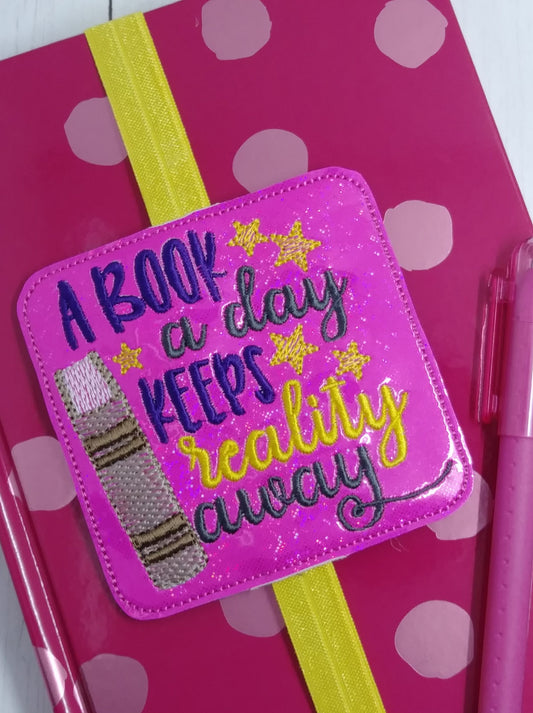 A book a day Book Band - Embroidery Design, Digital File
