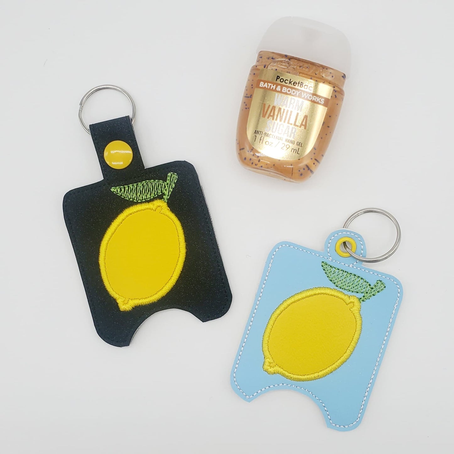 Lemon Applique Sanitizer Holders - DIGITAL Embroidery DESIGN