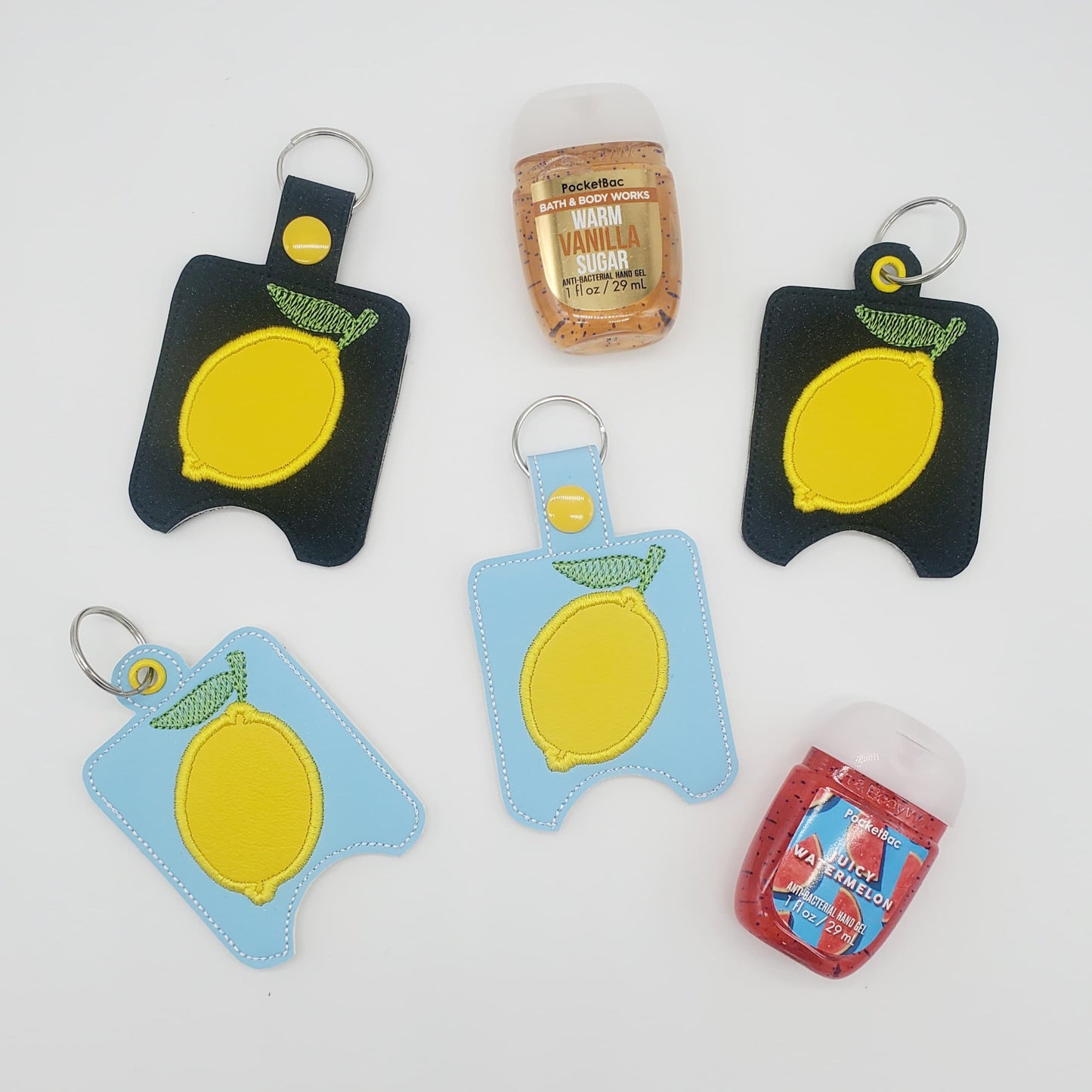 Lemon Applique Sanitizer Holders - DIGITAL Embroidery DESIGN