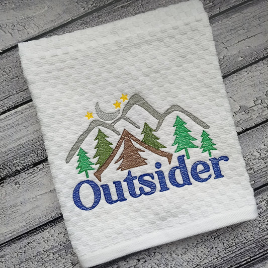 Outsider- 3 sizes- Digital Embroidery Design