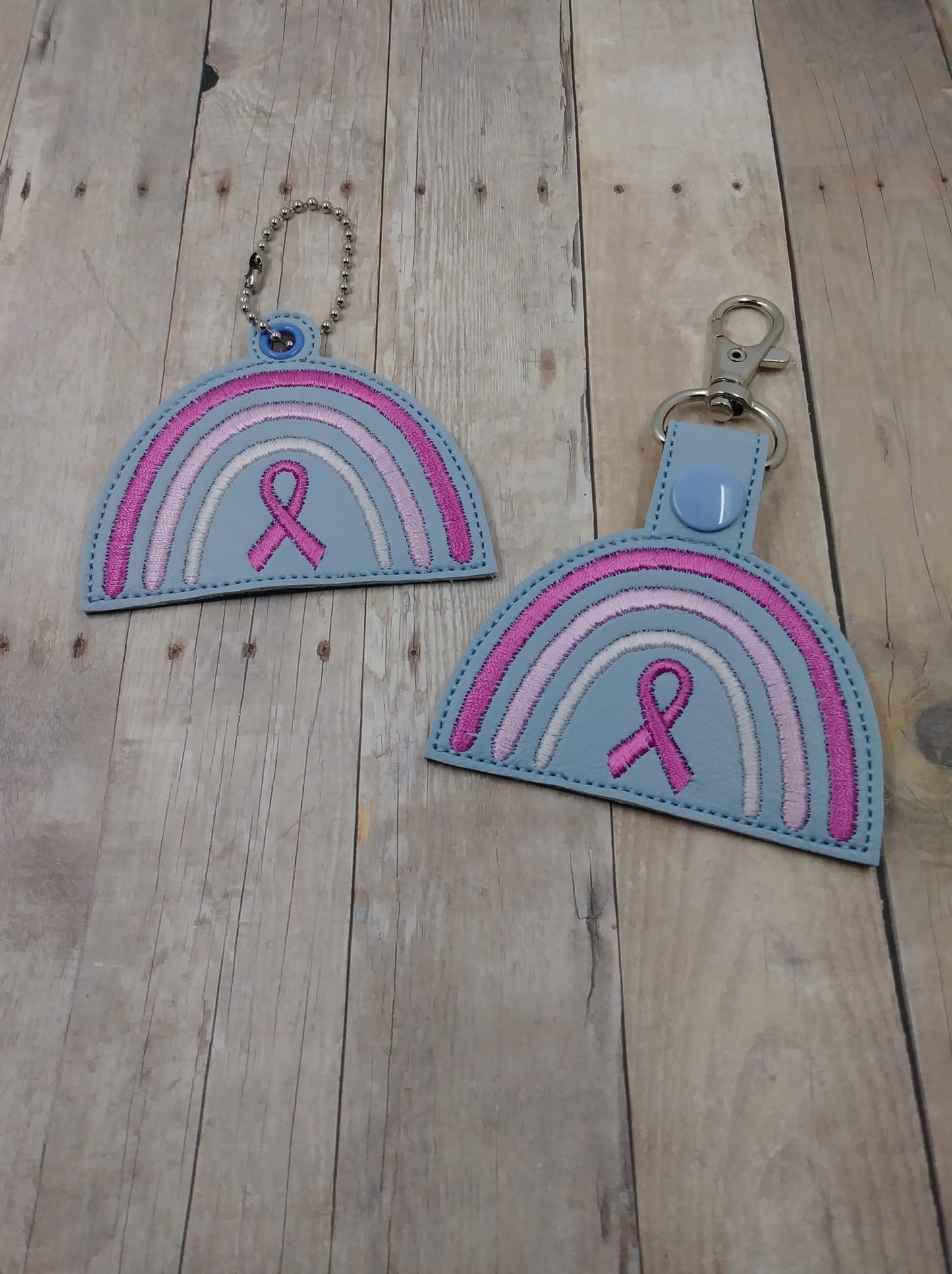 Boho Rainbow Awareness Ribbon Fobs - DIGITAL Embroidery DESIGN