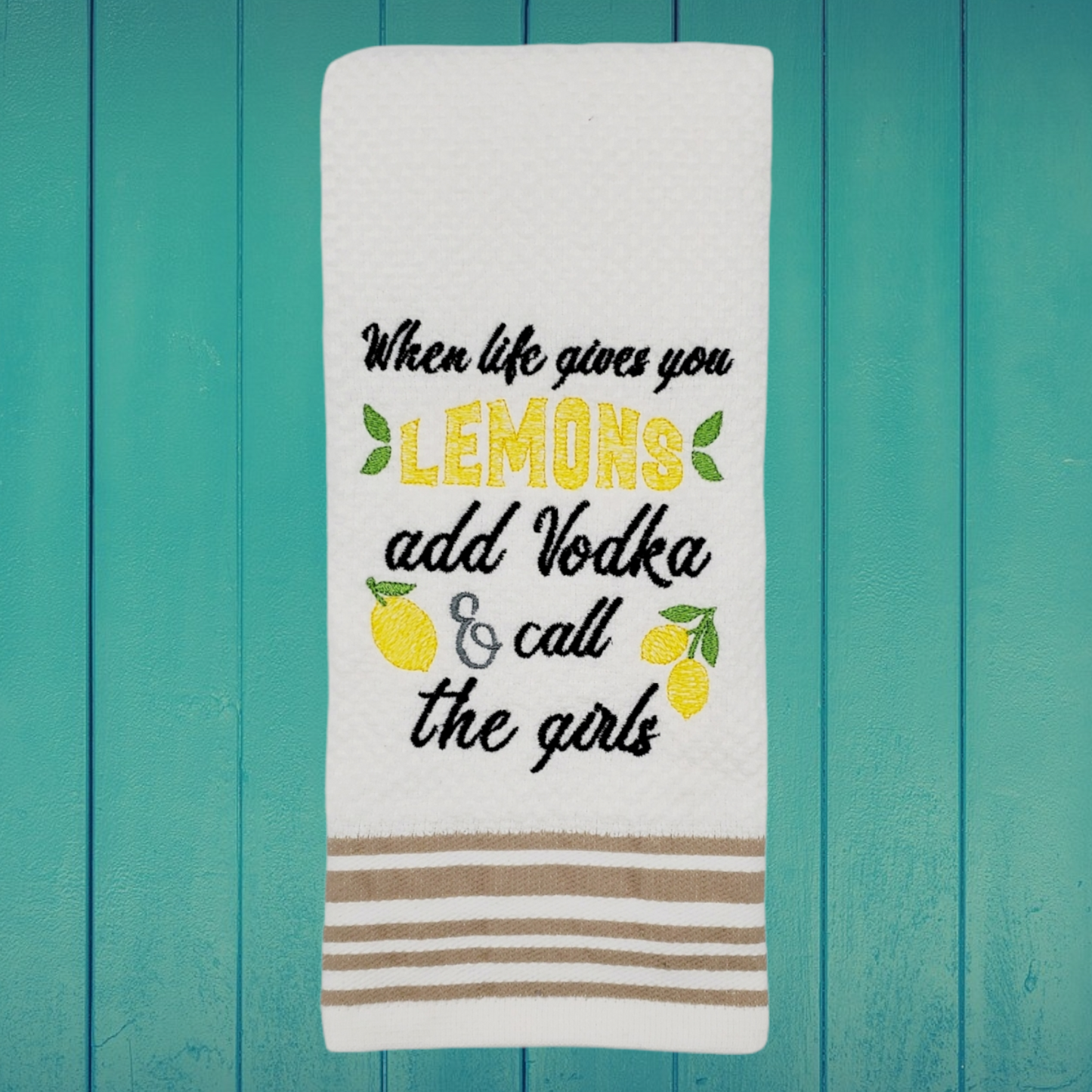When Life Gives you Lemons - 2 sizes- Digital Embroidery Design