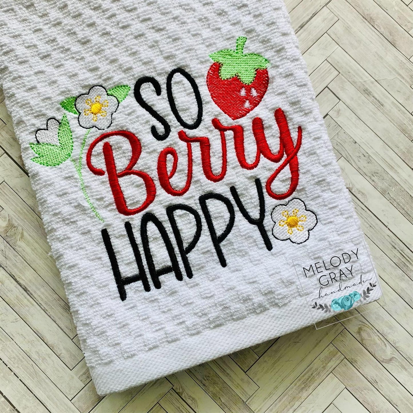 So Berry Happy - 4 sizes- Digital Embroidery Design