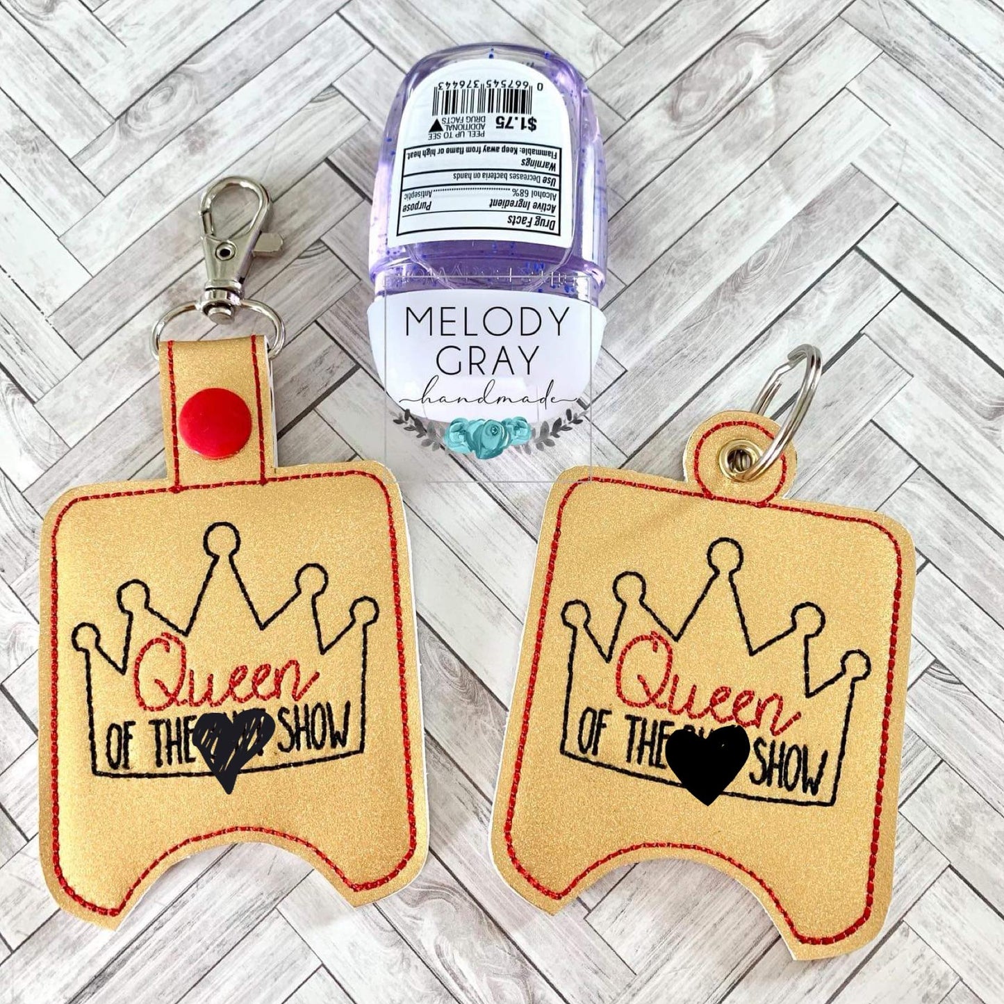 Mature Queen of the Show Sanitizer Holder - DIGITAL Embroidery DESIGN